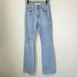 Joe’s High Rise Boot Cut With Raw Hem Jeans‎